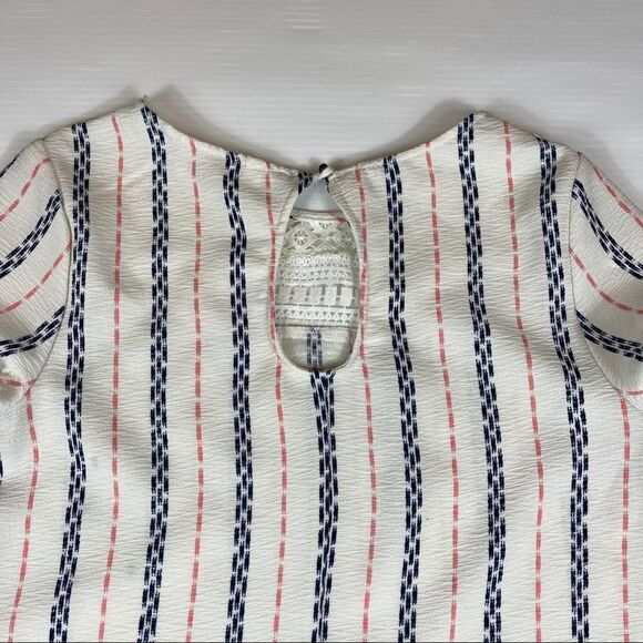 Xhilaration Crochet Striped Shift Dress Sleeveless Women's Size Large - Picture 4 of 8